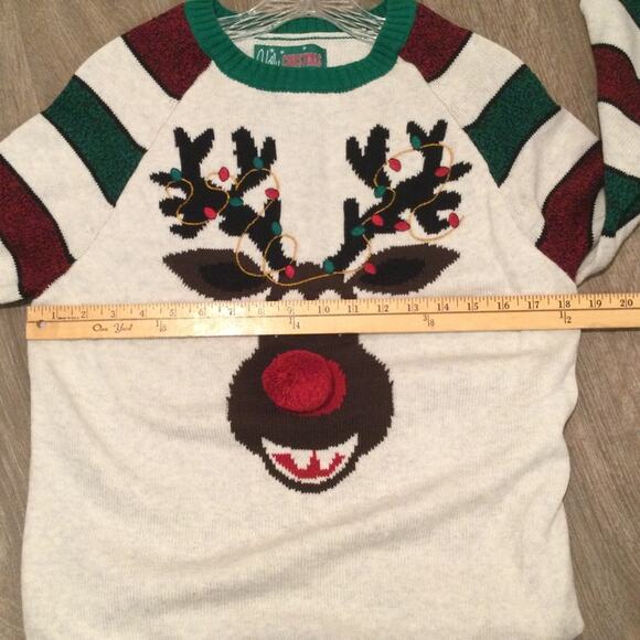 Ugly Christmas Sweater Reindeer themed adult medium - Picture 4 of 4